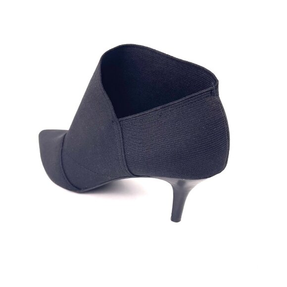 Adrianna Papell Black Pointed Toe Stretch Booties Leather Lining Size 6.5M - Picture 5 of 12